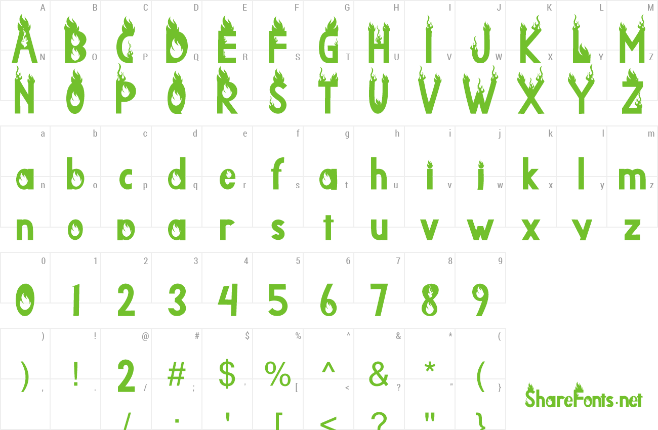 Font Ghost Blaze preview